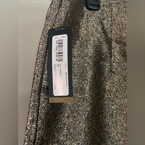 Worthington gold metallic pencil skirt size - Picture 4 of 5